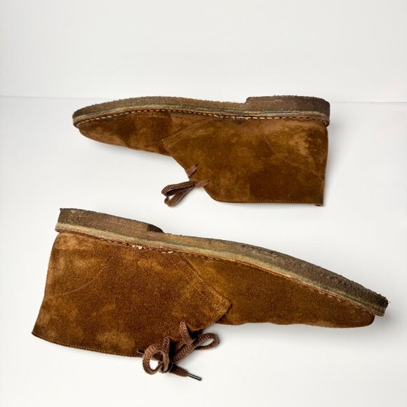 J. Crew Adults' 1990 MacAlister Men's Boots in Brown Italian Suede Sz 12 - Picture 7 of 9